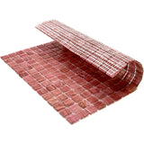 Apollo Tile Celestial Deep Indian Red 12-in x 12-in Glossy Glass Uniform Squares Floor and Wall Tile (20-sq. ft/ Carton)