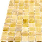 Apollo Tile Celestial Cream Beige 12-in x 12-in Glossy Glass Uniform Squares Floor and Wall Tile (20-sq. ft/ Carton)