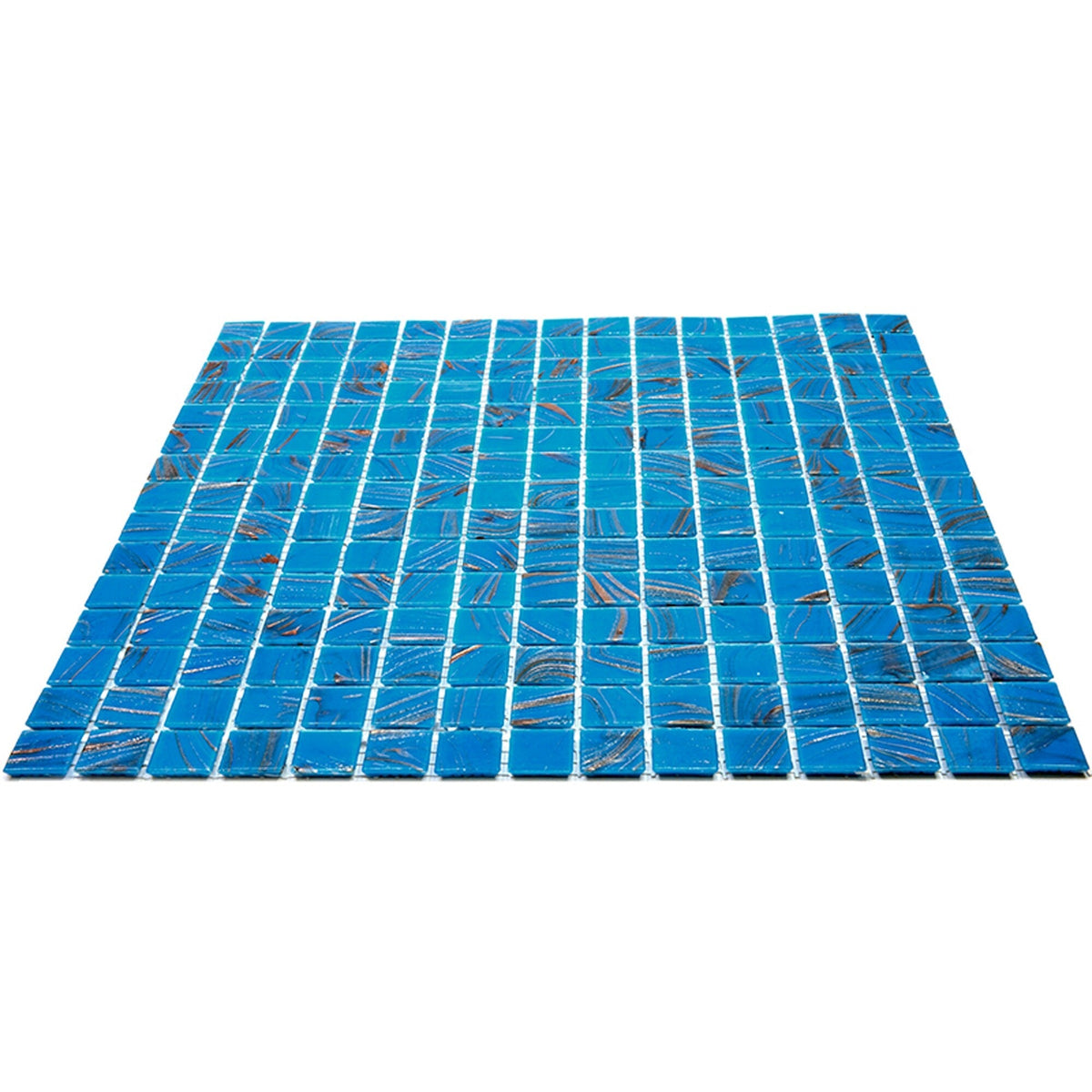 Apollo Tile Celestial Rich Electric Blue 12-in x 12-in Glossy Glass Uniform Squares Floor and Wall Tile (20-sq. ft/ Carton)