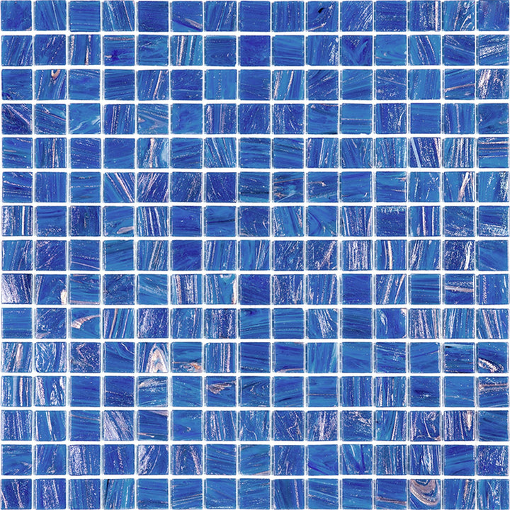 Apollo Tile Celestial Azure Blue 12-in x 12-in Glossy Glass Uniform Squares Floor and Wall Tile (20-sq. ft/ Carton)