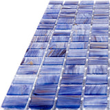 Apollo Tile Celestial Blue and White 12-in x 12-in Glossy Glass Uniform Squares Floor and Wall Tile (20-sq. ft/ Carton)
