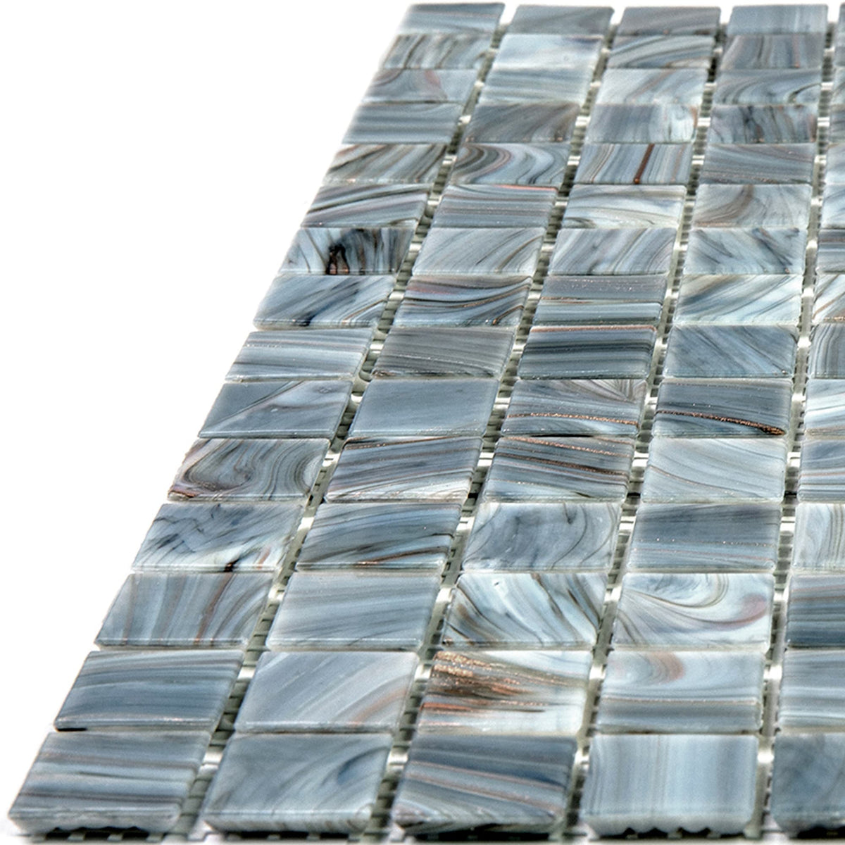 Apollo Tile Celestial Templeton Gray 12-in x 12-in Glossy Glass Uniform Squares Floor and Wall Tile (20-sq. ft/ Carton)