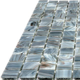 Apollo Tile Celestial Templeton Gray 12-in x 12-in Glossy Glass Uniform Squares Floor and Wall Tile (20-sq. ft/ Carton)
