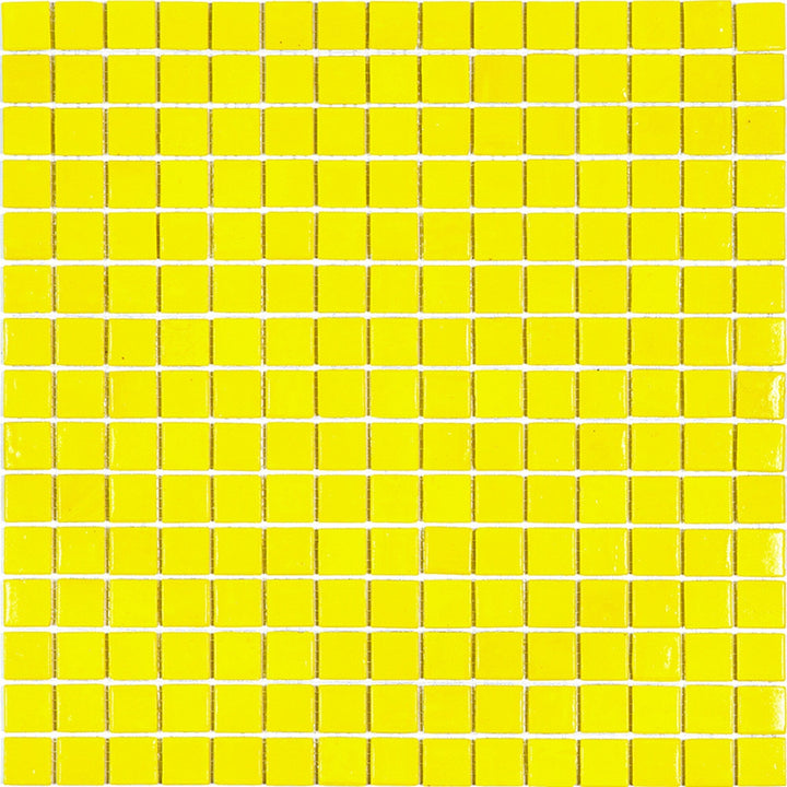 Apollo Tile Dune Yellow 12-in x 12-in Glossy Glass Uniform Squares Floor and Wall Tile (20-sq. ft/ Carton)