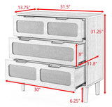 SINOFURN Wood 3-Drawer Accent Chest