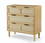 SINOFURN Wood 3-Drawer Accent Chest