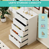 SINOFURN Traditional White Wood Accent Chest with Rattan Door Panels and Adjustable Shelves