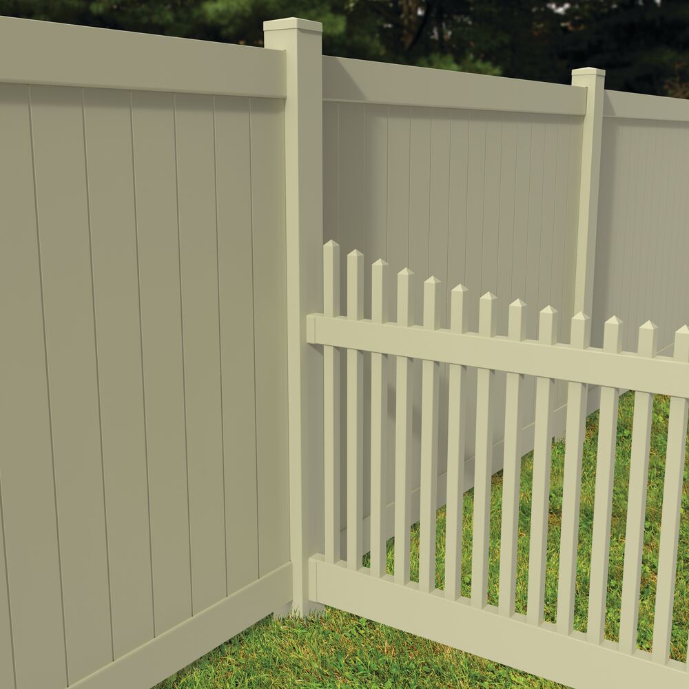 Freedom Ready-to-Assemble 6-in Sand Vinyl Bracket For Vinyl Fence
