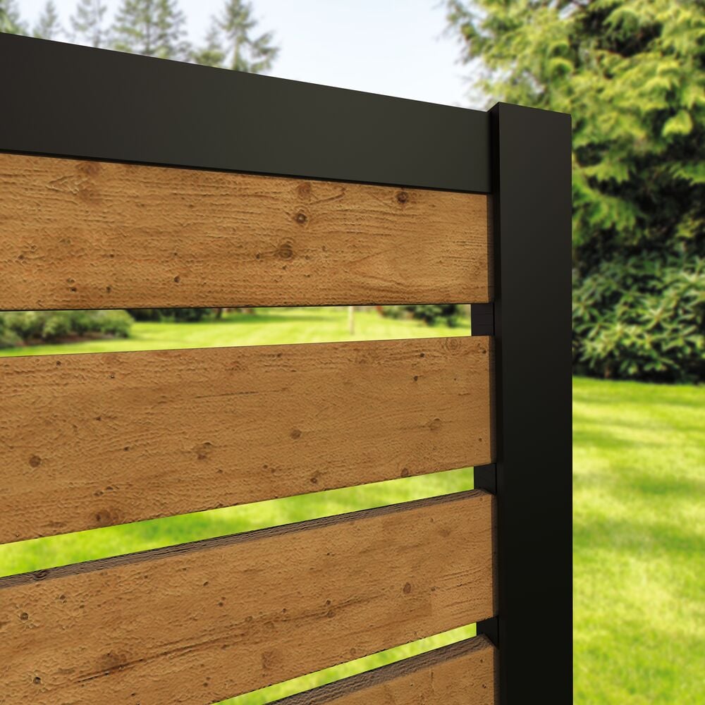 Freedom Alloy Mixed Material 4.008-in Black Vinyl Spacer Kit For Metal Fence 24-Pack