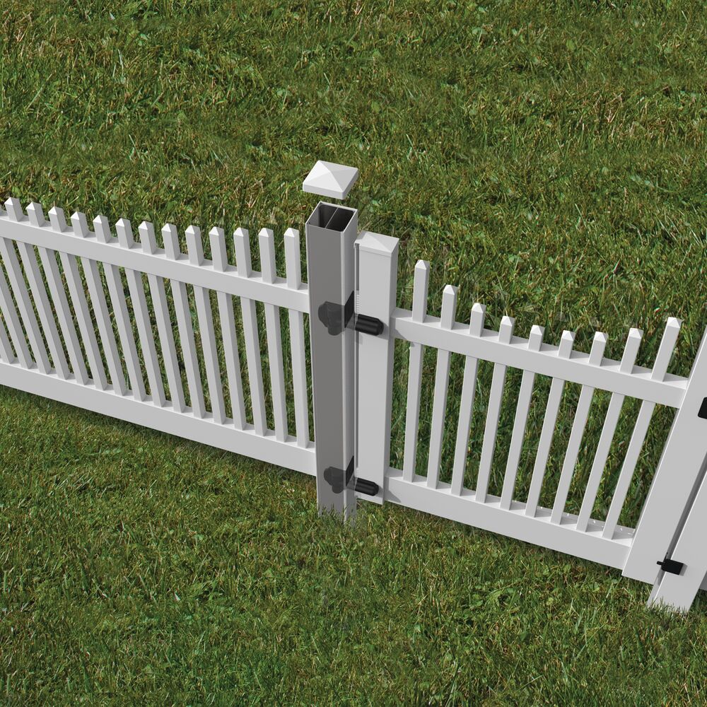 Freedom 5x5x106 5-in Silver Metal Post Insert For Vinyl Fence