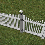 Freedom 5x5x106 5-in Silver Metal Post Insert For Vinyl Fence