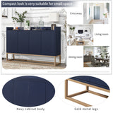 SINOFURN Rustic Light Brown Wood Sideboard with Bamboo Cabinet Body and Rattan Weave Detail