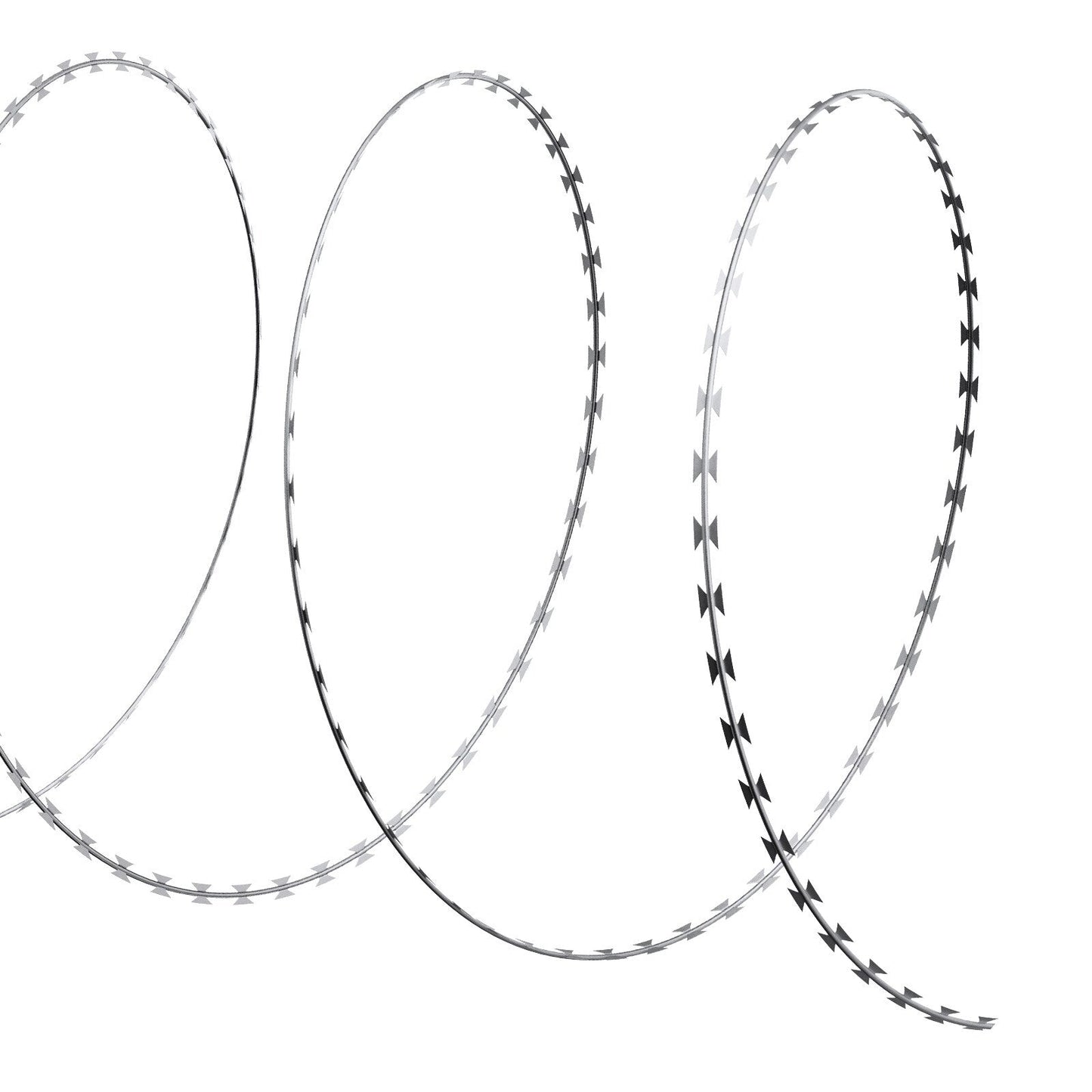 VEVOR 3-Roll Razor Wires x 1-1/2-in W Gray/Silver Galvanized Steel Round Yard Fence Rail