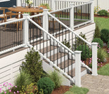 Freedom Camden 48-in L x 36-in H White Composite Deck Railing Gate (Assembly Required)