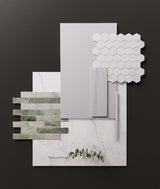 Satori Statuario 12-in x 12-in Polished Porcelain Marble Look Hexagon Mosaic Floor and Wall Tile (0.96-sq. ft/ Piece)