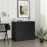 Mondawe Black 2-Drawer 35.5-in File Cabinet