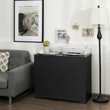 Mondawe Black 2-Drawer 35.5-in File Cabinet