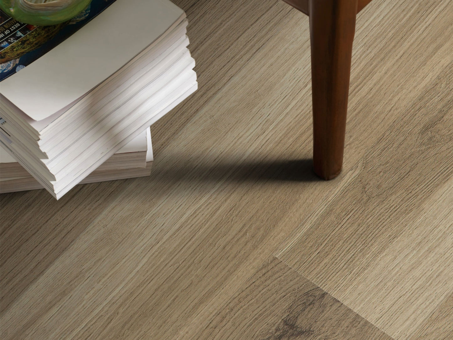 Shaw Newcastle Chamberlain Oak 7-in Wide x 4-4/5-mm Thick Waterproof Interlocking Luxury Vinyl Plank Flooring (18.68-sq ft)