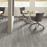 Shaw (Sample) Westwork Brevard Gray Wood Look 12-mil Waterproof Glue Down Luxury Vinyl Plank