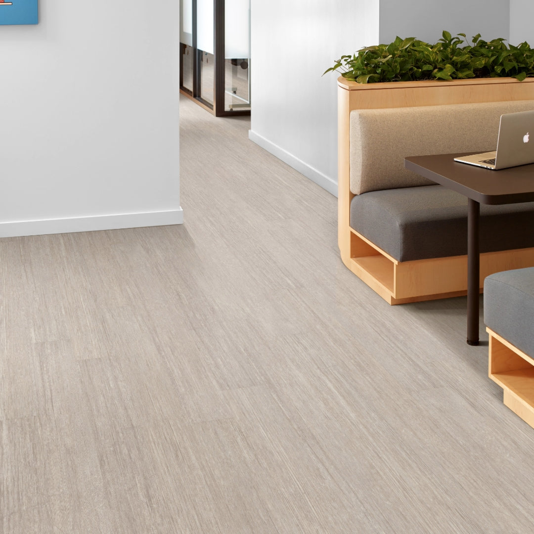 Shaw (Sample) Westwork Escamba Brown Wood Look 12-mil Waterproof Glue Down Luxury Vinyl Plank