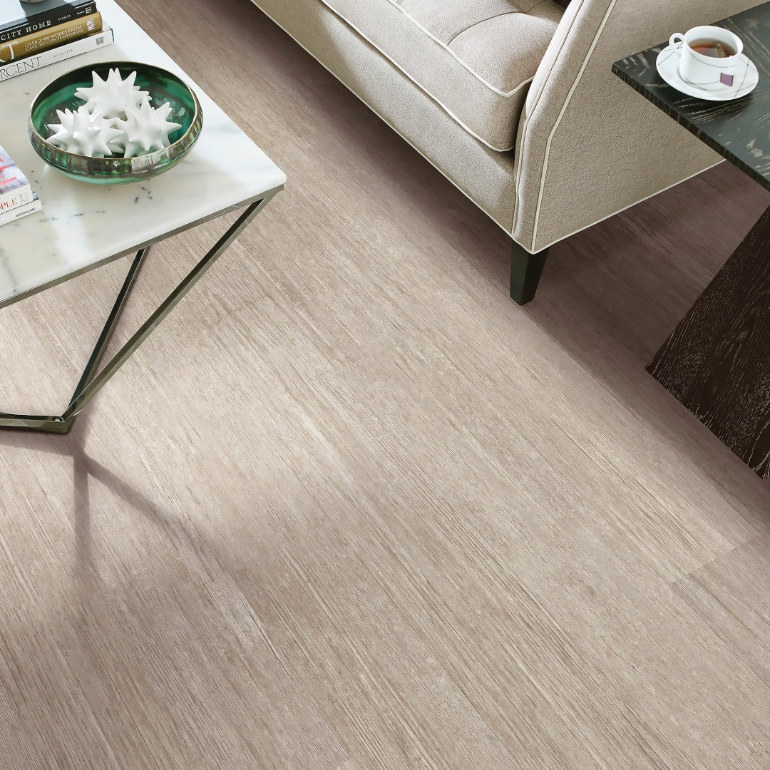 Shaw (Sample) Westwork Escamba Brown Wood Look 12-mil Waterproof Glue Down Luxury Vinyl Plank