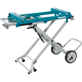 Makita WST05 Portable Rise Jobsite Miter Saw Stand, 46 in. Folded, 106-1/2 in. Extensions, 220 lb Capacity