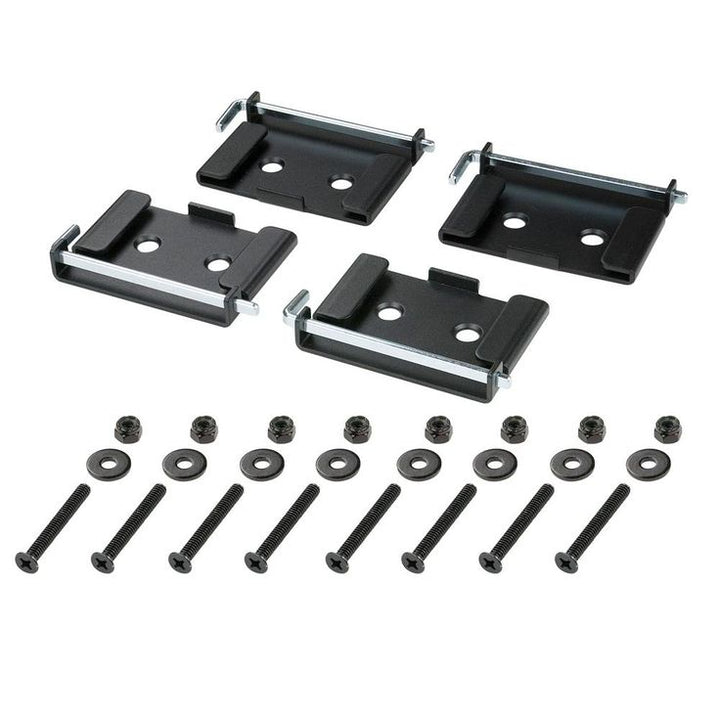2-3/8 in. x 3-3/4 in. Quick-Release Caster Plates (4-Pack)
