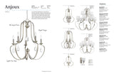 Progress Lighting Anjoux 4-Light Antique Bronze Transitional Geometric Medium Hanging Pendant Light