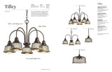 Progress Lighting Tilley 4-Light Brushed Nickel Coastal Lantern Large Hanging Pendant Light