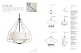 Progress Lighting Hangar 3-Light Brushed Nickel Mid-century Drum Large Hanging Pendant Light