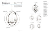 Progress Lighting Equinox 4-Light Antique Bronze Transitional Geometric Medium Hanging Pendant Light
