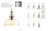 Progress Lighting Staunton 3-Light Antique Bronze Bohemian/Global Tinted Glass Globe Small Hanging Pendant Light