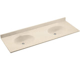 SWAN Chesapeake 73-in Tahiti White Solid Surface Bathroom Vanity Top - Super Arbor