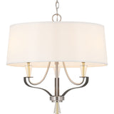 Progress Lighting Nealy 3-Light Brushed Nickel Modern/Contemporary Chandelier