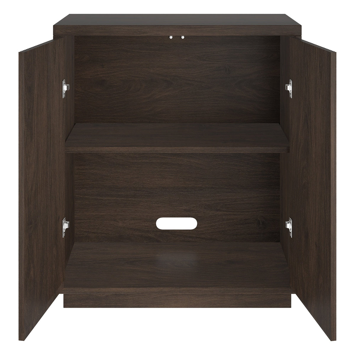 Hailey Home Alston Alder Brown 2-Shelf Office Cabinet