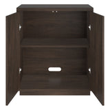 Hailey Home Alston Alder Brown 2-Shelf Office Cabinet