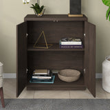 Hailey Home Alston Alder Brown 2-Shelf Office Cabinet