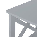 Siavonce Modern Gray Freestanding 2-Drawer Linen Cabinet with Open Shelf