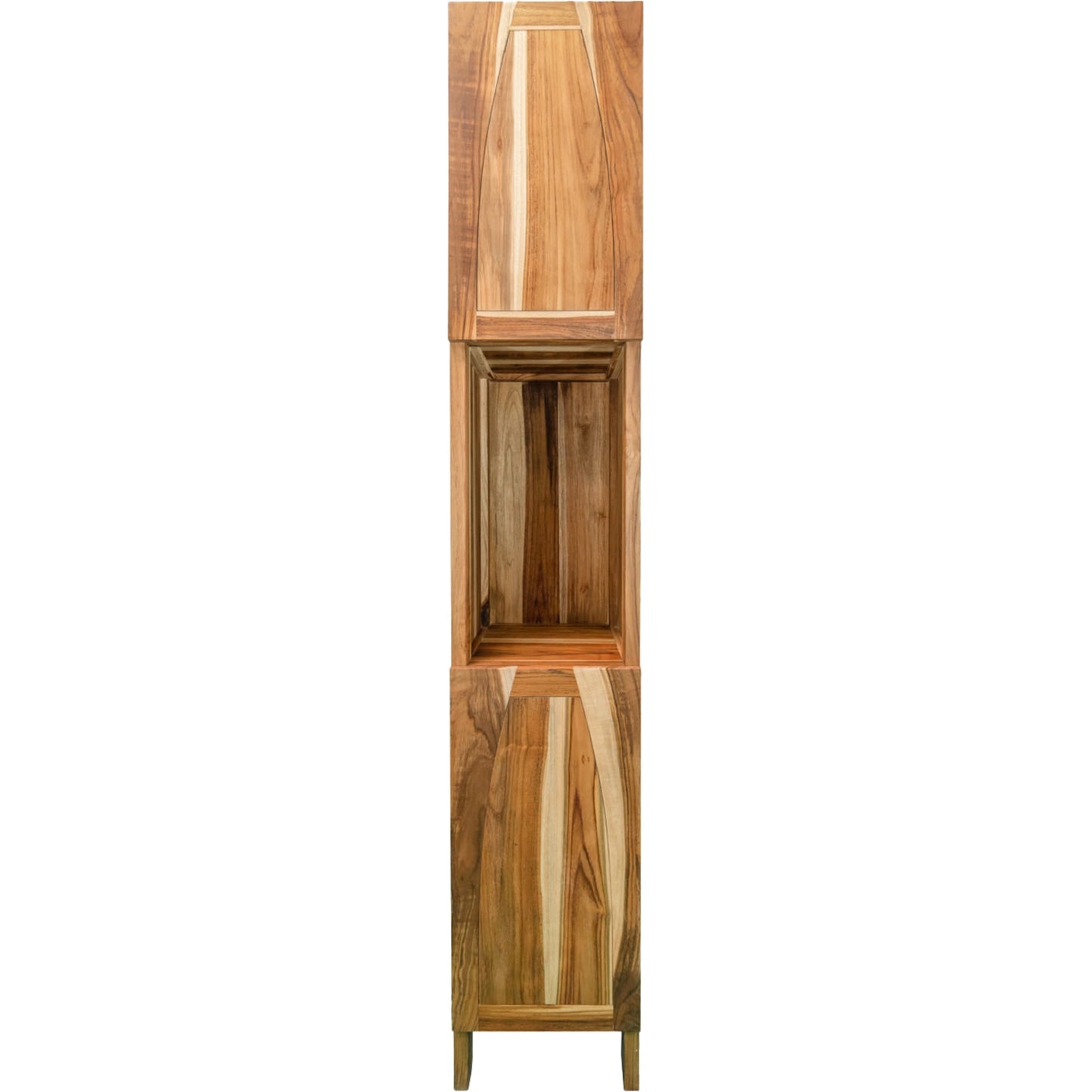 EcoDecors Tranquility 17-in x 79-in x 14-in Brown Wood Freestanding Linen Cabinet