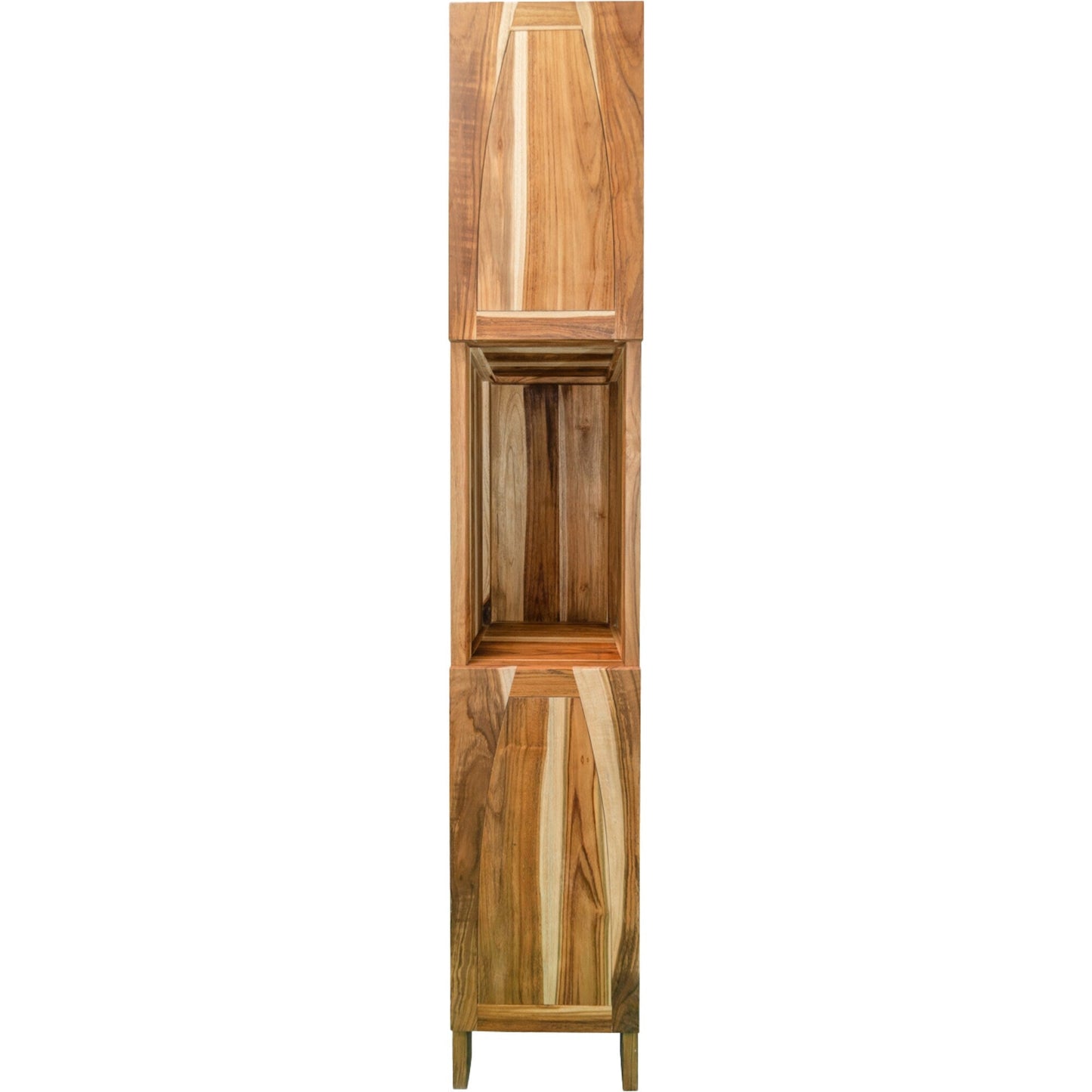 EcoDecors Tranquility 17-in x 79-in x 14-in Brown Wood Freestanding Linen Cabinet