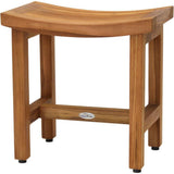 Patented 18 in. Sumba Lotus Teak Shower Bench - Super Arbor