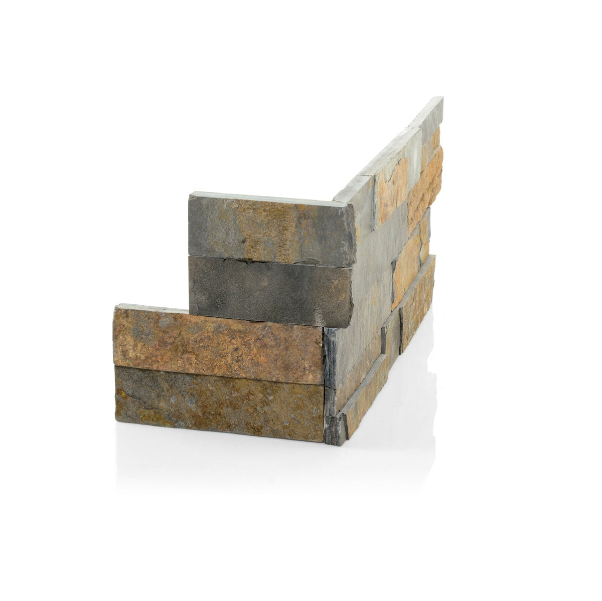 Satori Oxide Ledgestone Corner 6-in x 18-in Natural Stone Look Wall Tile (4.32-sq. ft/ Carton)