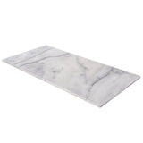 Satori Bianco Glacier 12-in x 24-in Polished Natural Stone Marble Look Tile