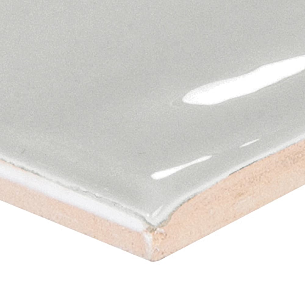 Satori Slate Gray 3-in x 12-in Glossy Ceramic Subway Wall Tile (0.24-sq. ft/ Piece)
