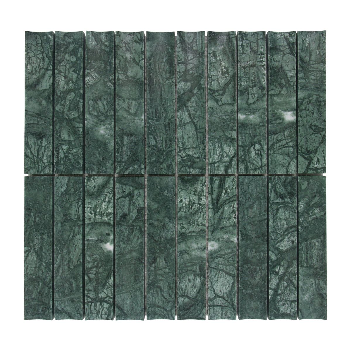 SUNWINGS Tile Indian Green 12-in x 13-in Honed Natural stone Marble Marble look Mosaic Wall Tile product image