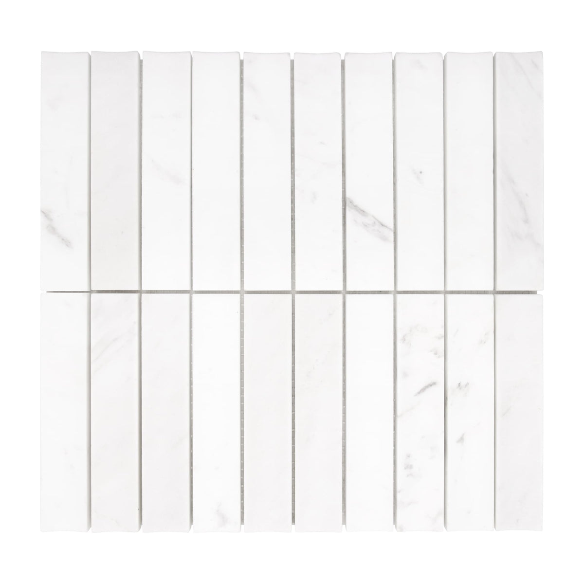 SUNWINGS Tile White 12-in x 13-in Honed Natural stone Marble Marble look Mosaic Wall Tile product image