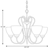 Progress Lighting Heart 5-Light Antique Bronze Transitional Chandelier