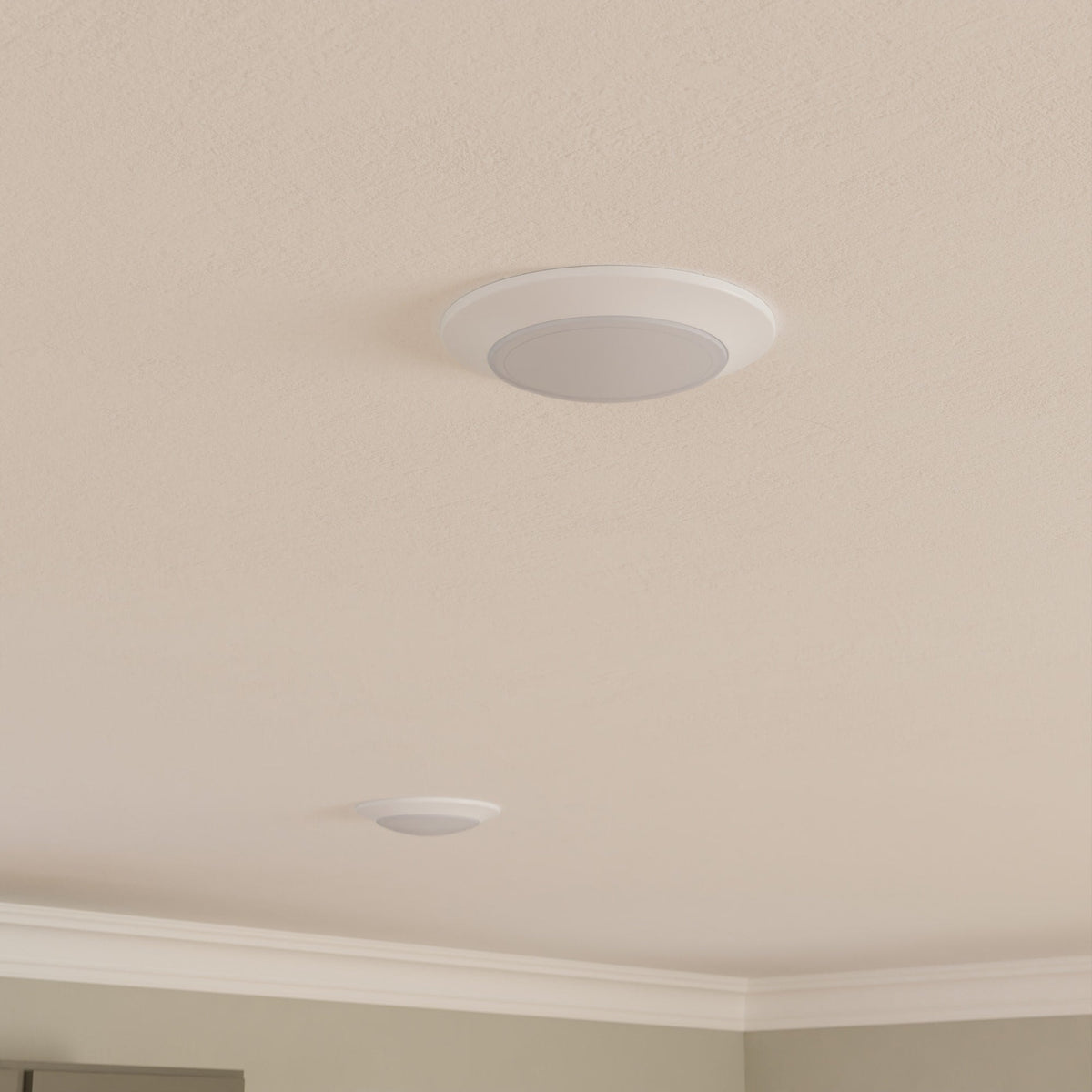 Project Source 2-Pack 7.4-in White Modern/Contemporary LED Flush Mount Light ENERGY STAR