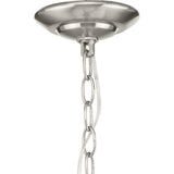 Progress Lighting Bravo 4-Light Brushed Nickel Transitional Chandelier