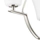 Progress Lighting Bravo 3-Light Brushed Nickel Transitional Chandelier